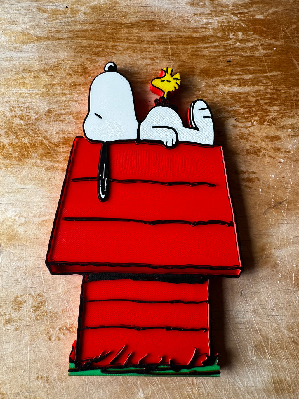 Snoopy & Woodstock Doghouse – 3D Wall Art