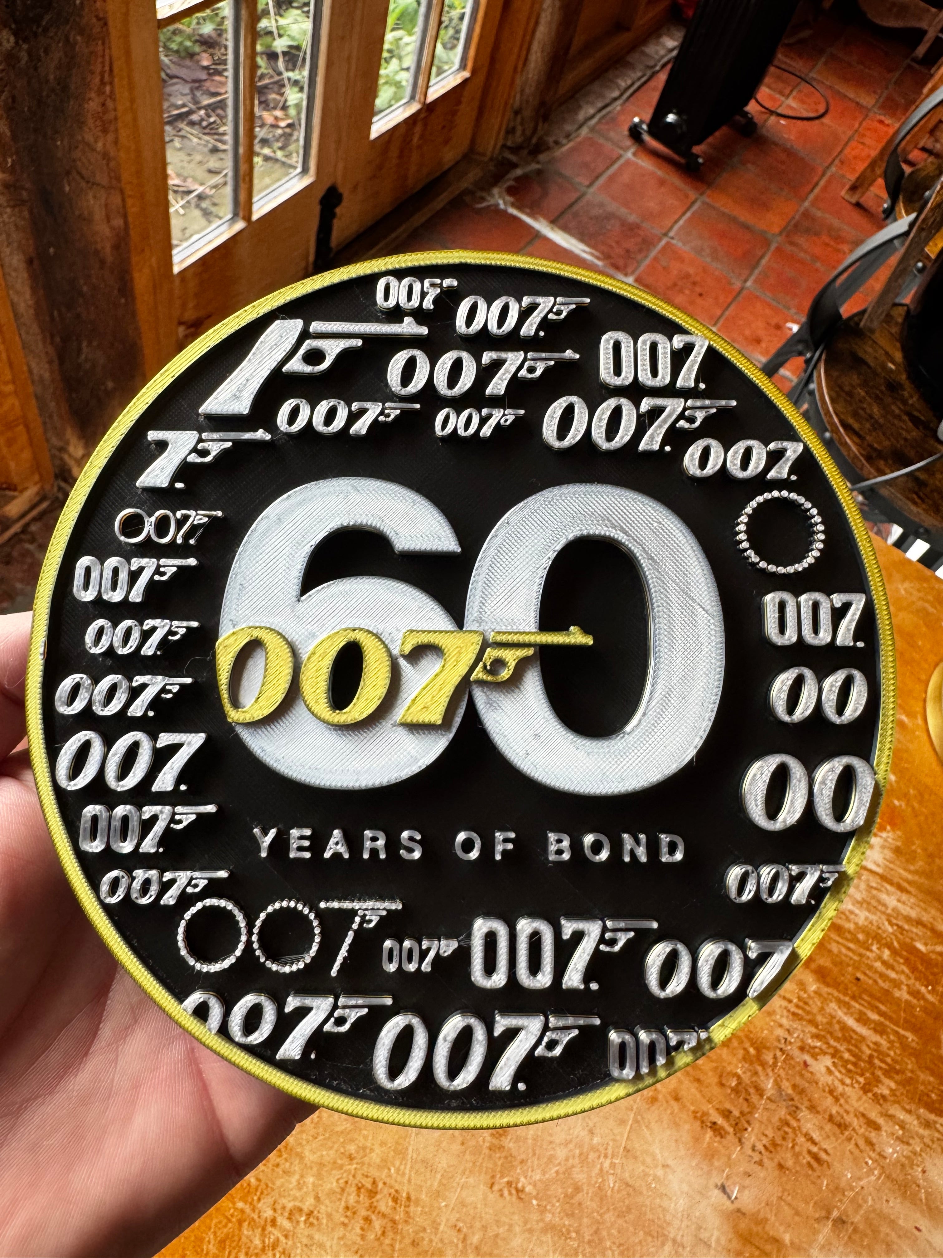 James Bond 007 – 60 Years of Bond 3D Wall Plaque