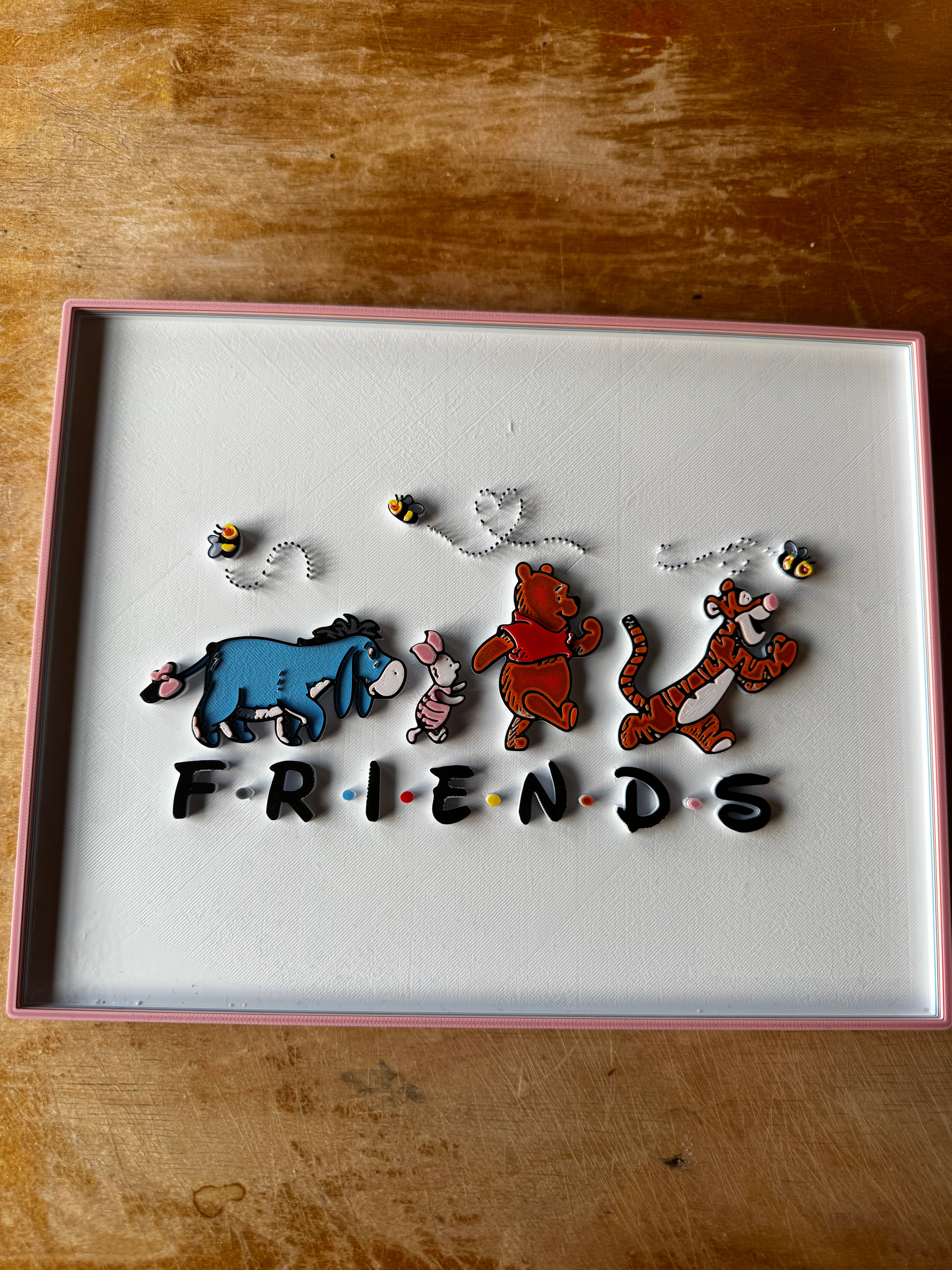 Winnie the Pooh & Friends 3D Wall Plaque – Friends Inspired Design
