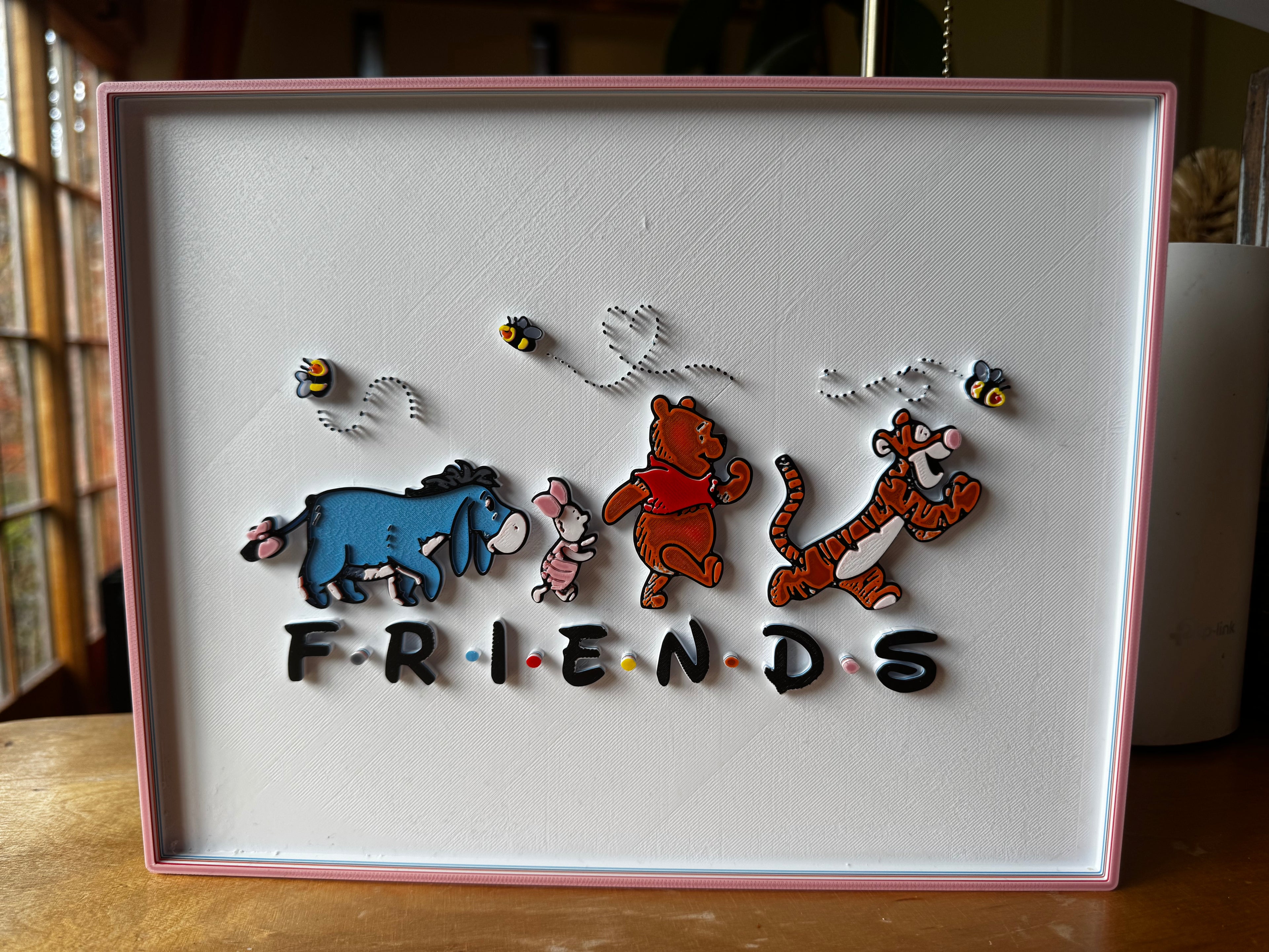 Winnie the Pooh & Friends 3D Wall Plaque – Friends Inspired Design