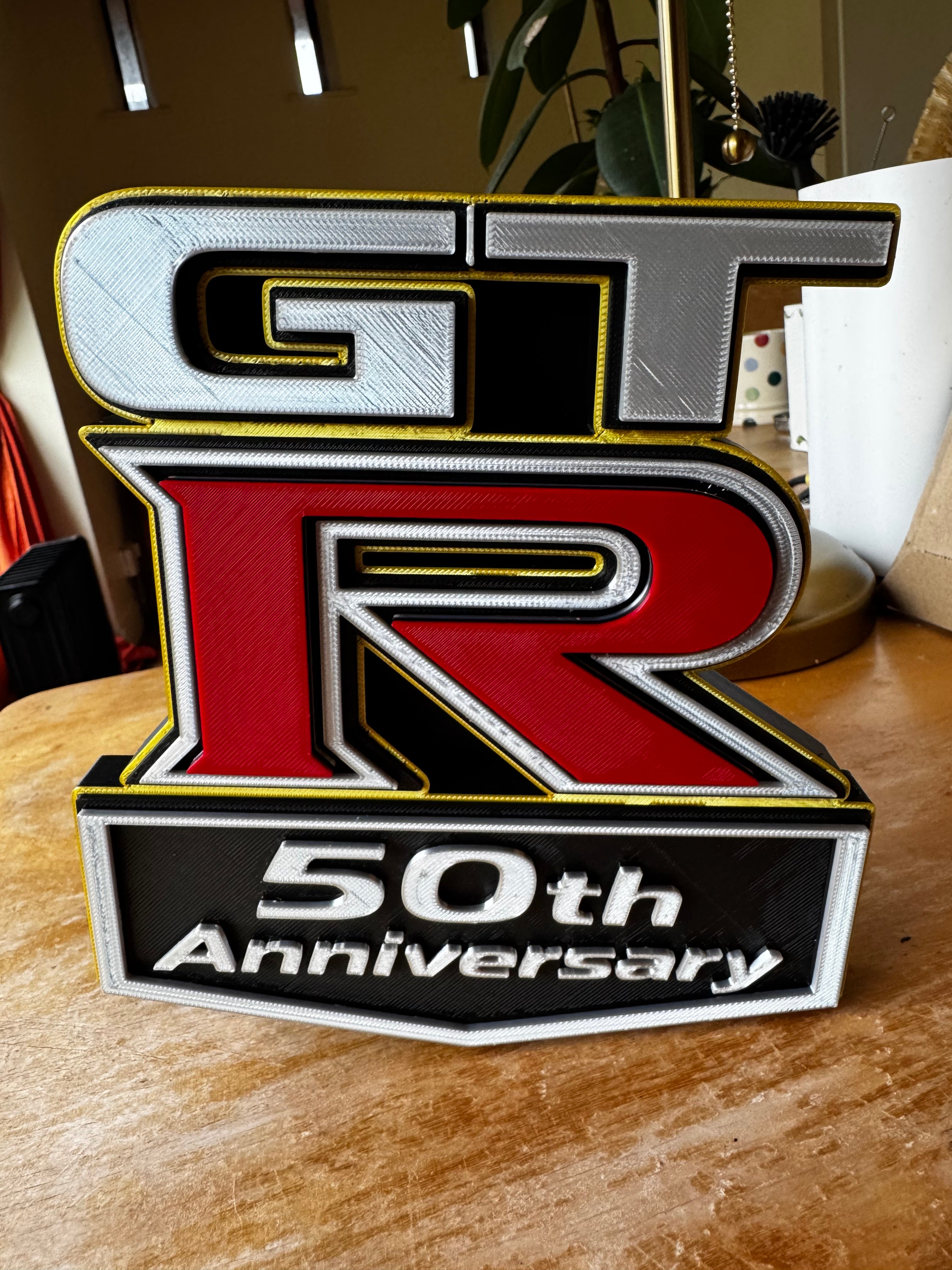GT-R 50th Anniversary 3D Display Plaque