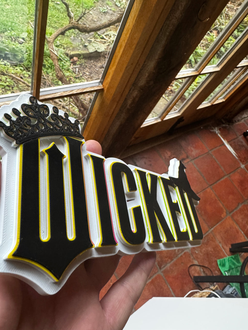 Wicked 3D Display Sign – Musical Inspired Wall Plaque