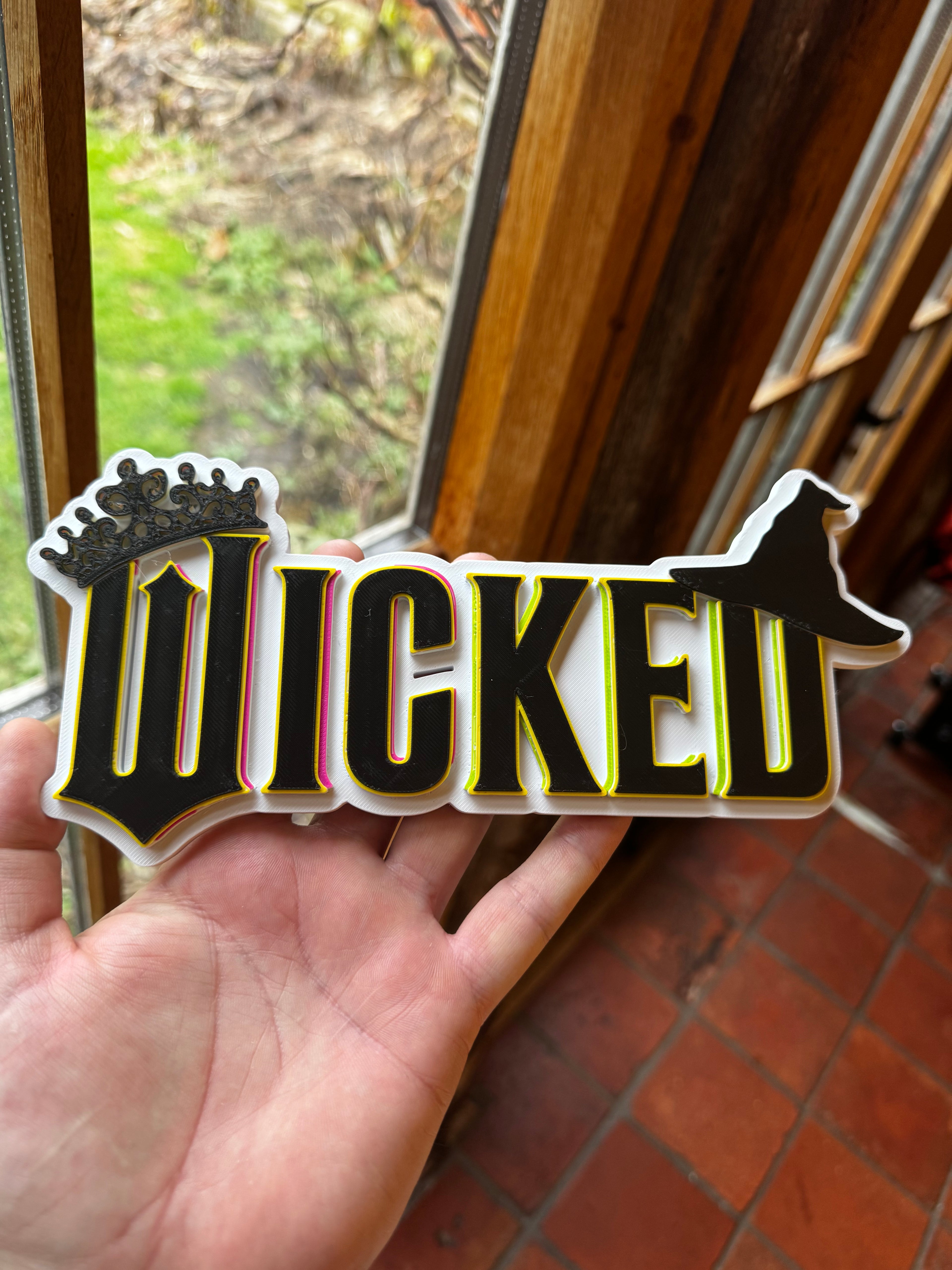 Wicked 3D Display Sign – Musical Inspired Wall Plaque