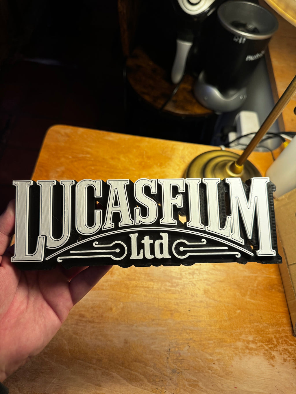 Lucasfilm Ltd 3D Display Sign – Black & White
