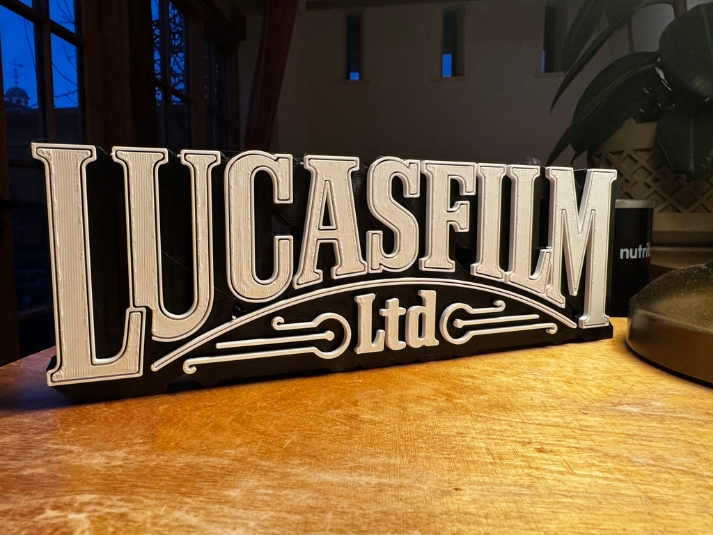 Lucasfilm Ltd 3D Display Sign – Black & White