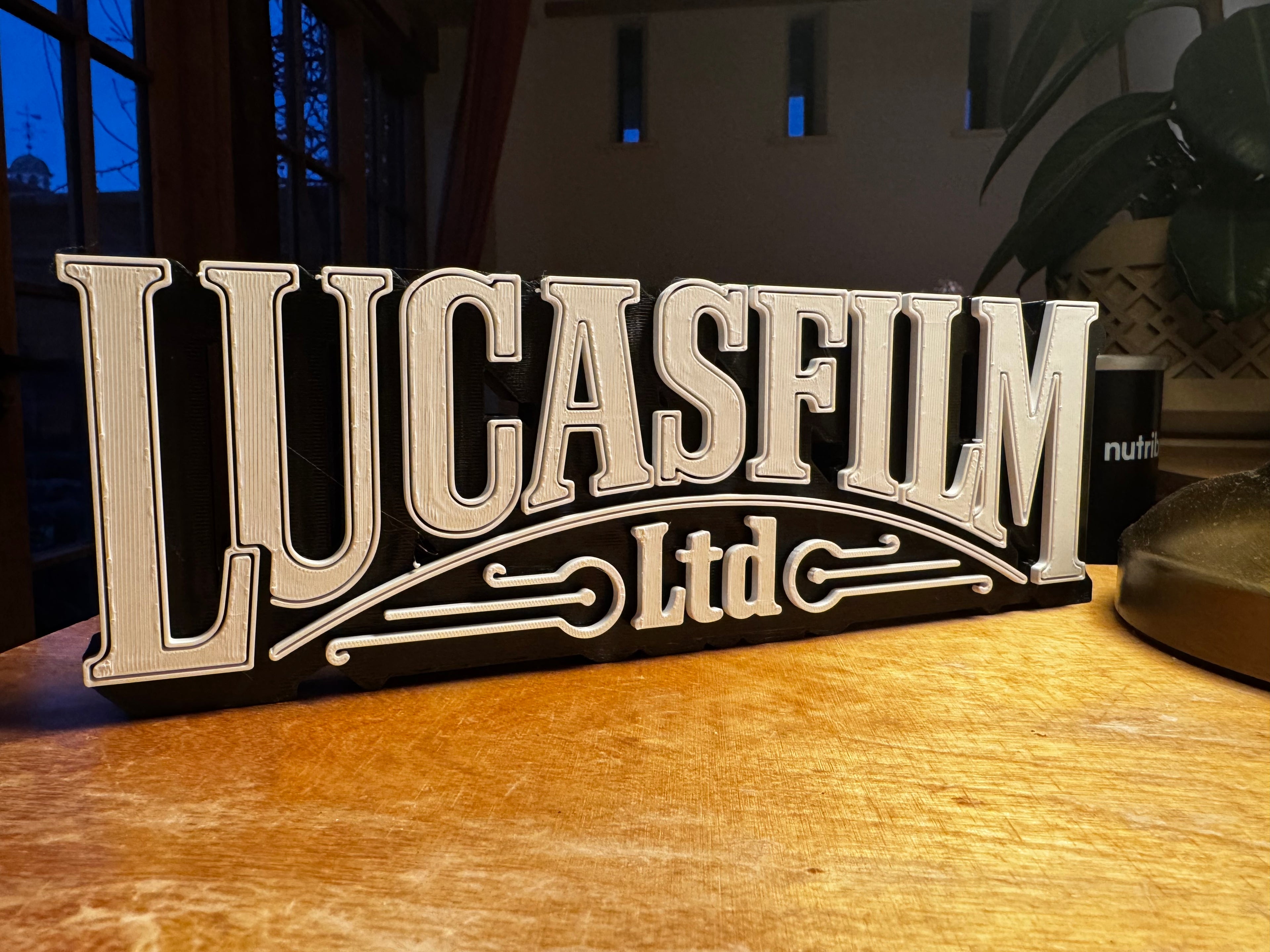Lucasfilm Ltd 3D Display Sign – Black & White