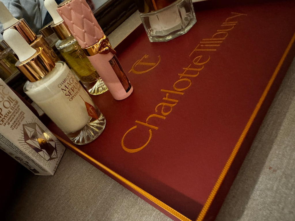 Charlotte Tilbury Inspired Luxury 3D Makeup & Perfume Display Tray