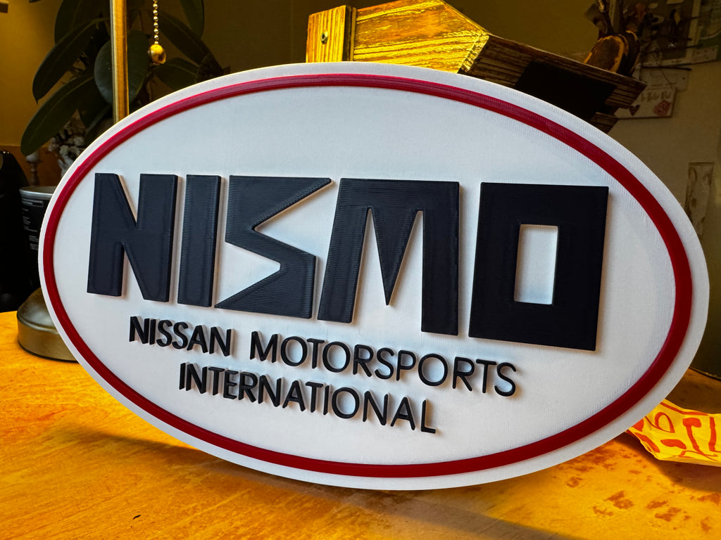 NISMO Nissan Motorsports International 3D Wall Sign