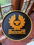 Belstaff 3D Wall Sign – Motorcycle & Heritage Display Plaque