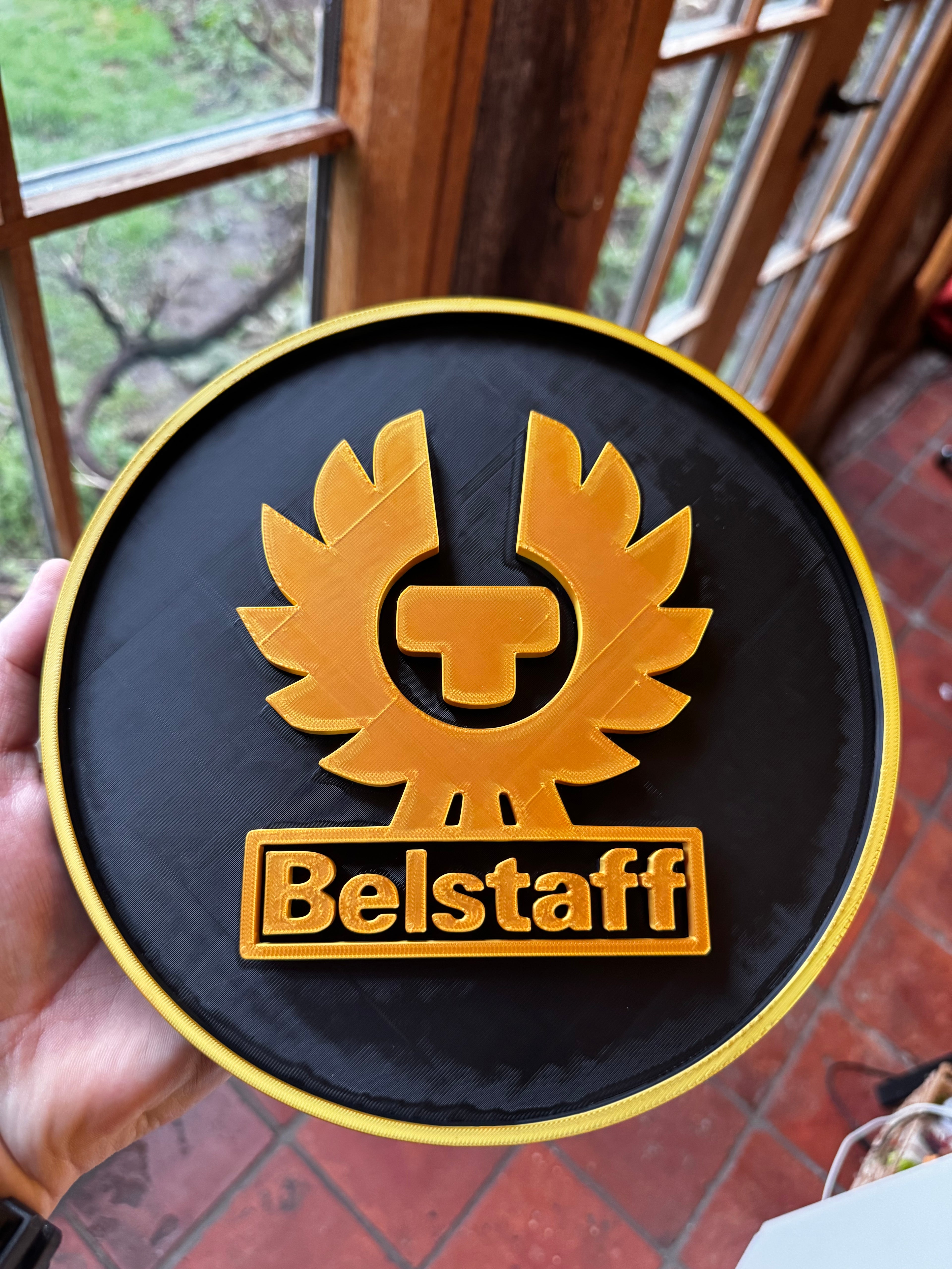 Belstaff 3D Wall Sign – Motorcycle & Heritage Display Plaque