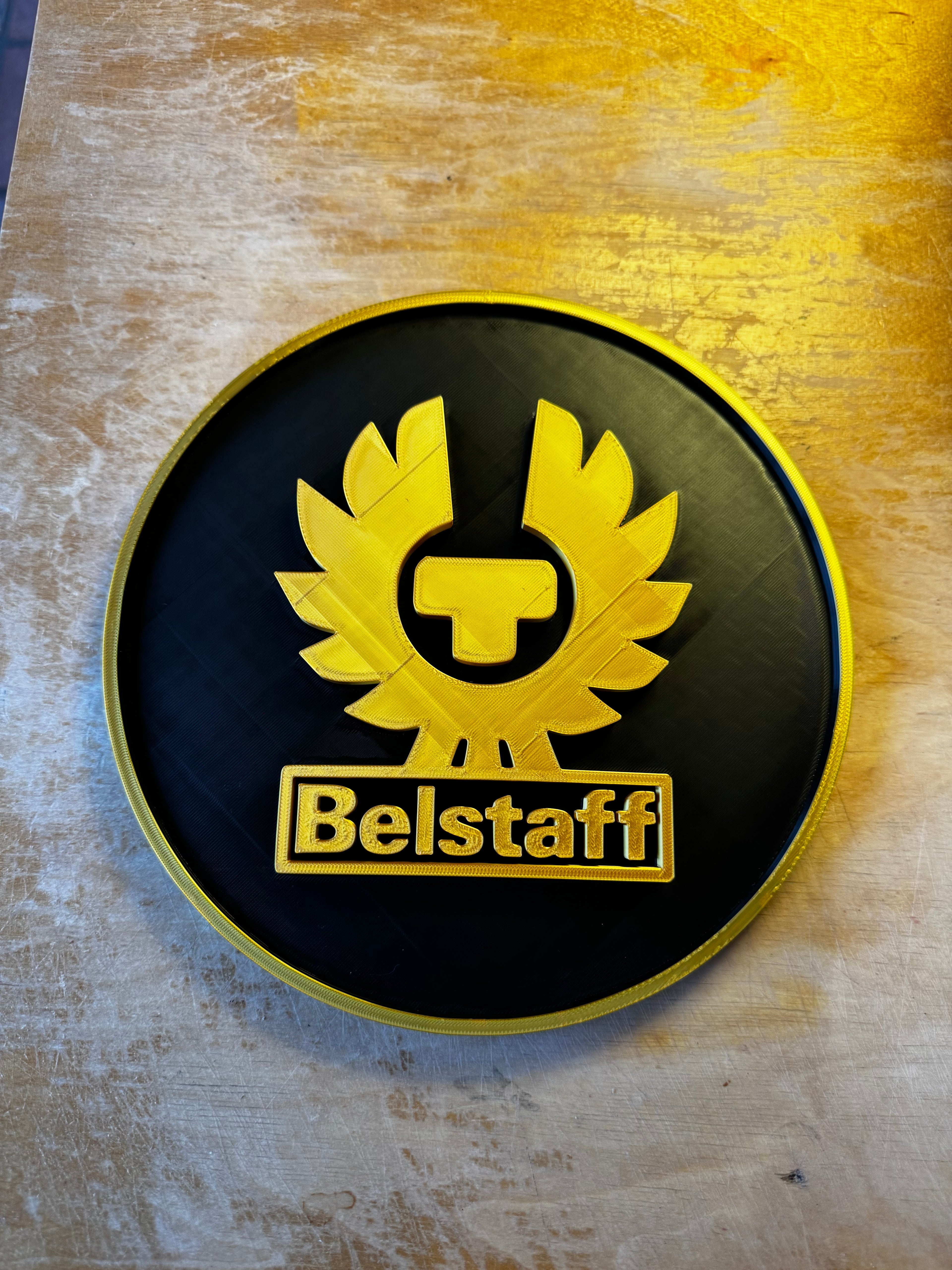 Belstaff 3D Wall Sign – Motorcycle & Heritage Display Plaque