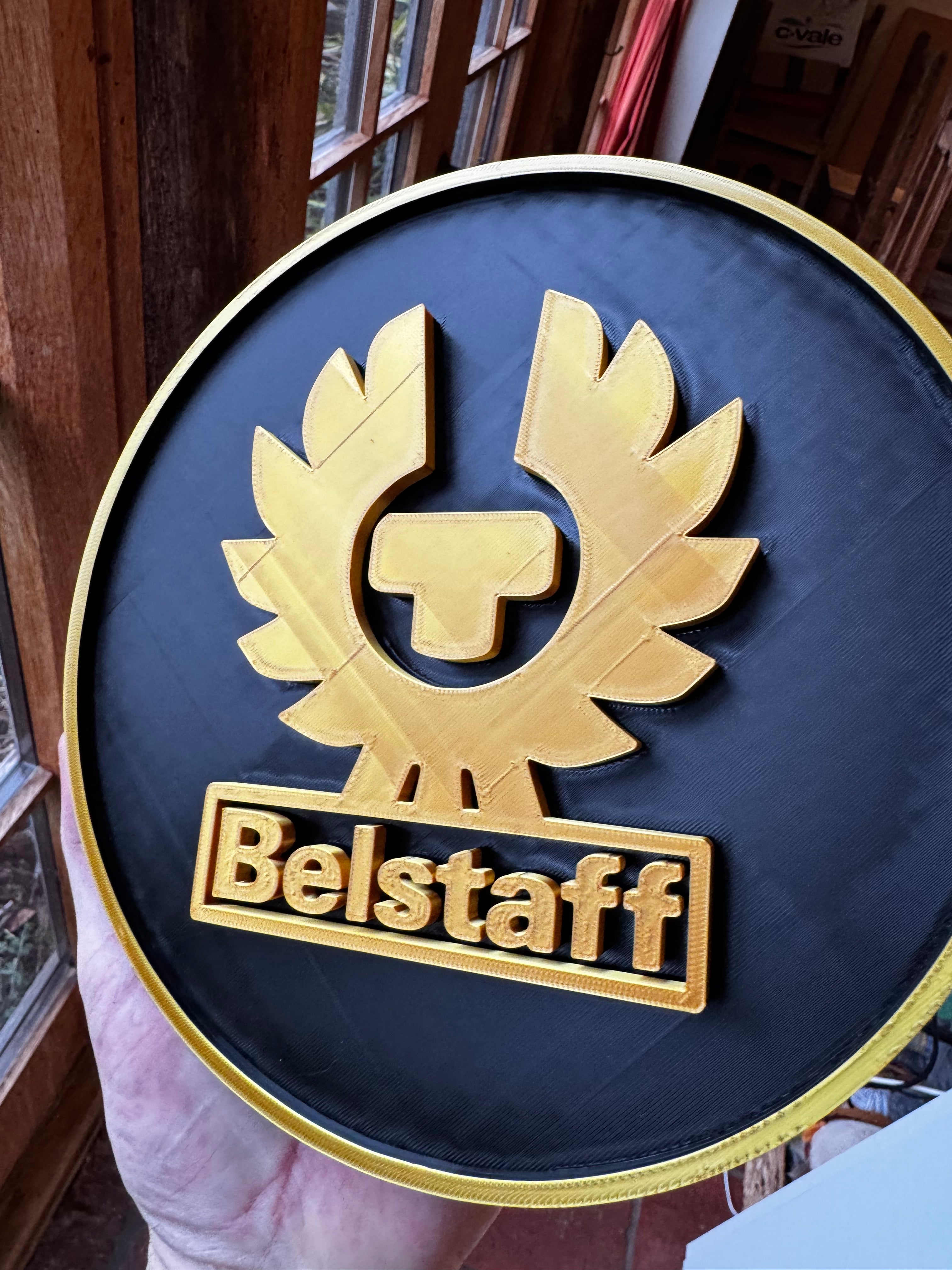 Belstaff 3D Wall Sign – Motorcycle & Heritage Display Plaque