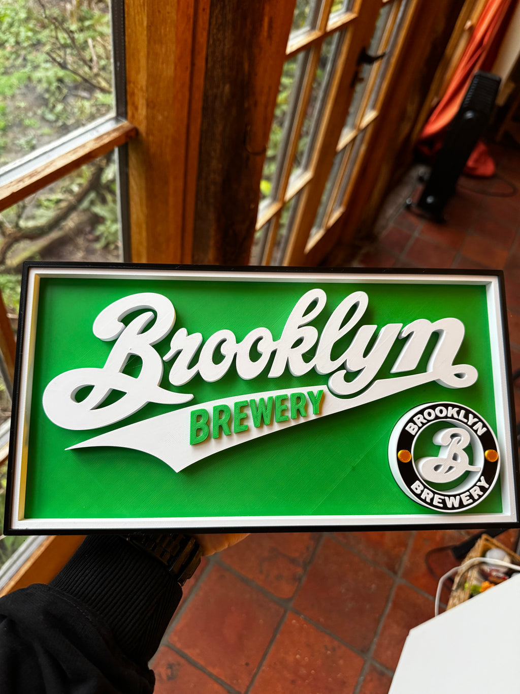Brooklyn Brewery 3D Wall Sign – Bar & Beer Display Plaque