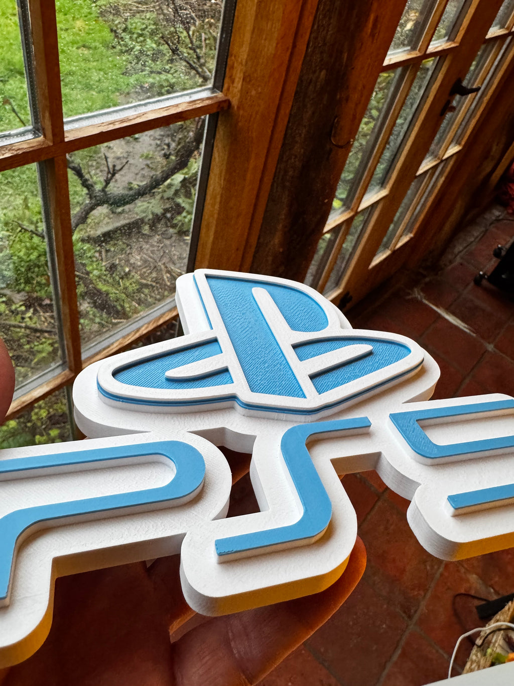 PlayStation PS5 3D Printed Logo Display Sign – Gaming Wall & Shelf Plaque