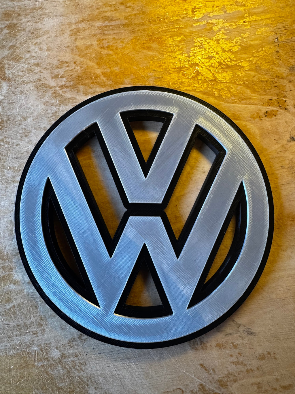 Volkswagen VW 3D Printed Logo Wall Sign – Garage & Car Display Plaque