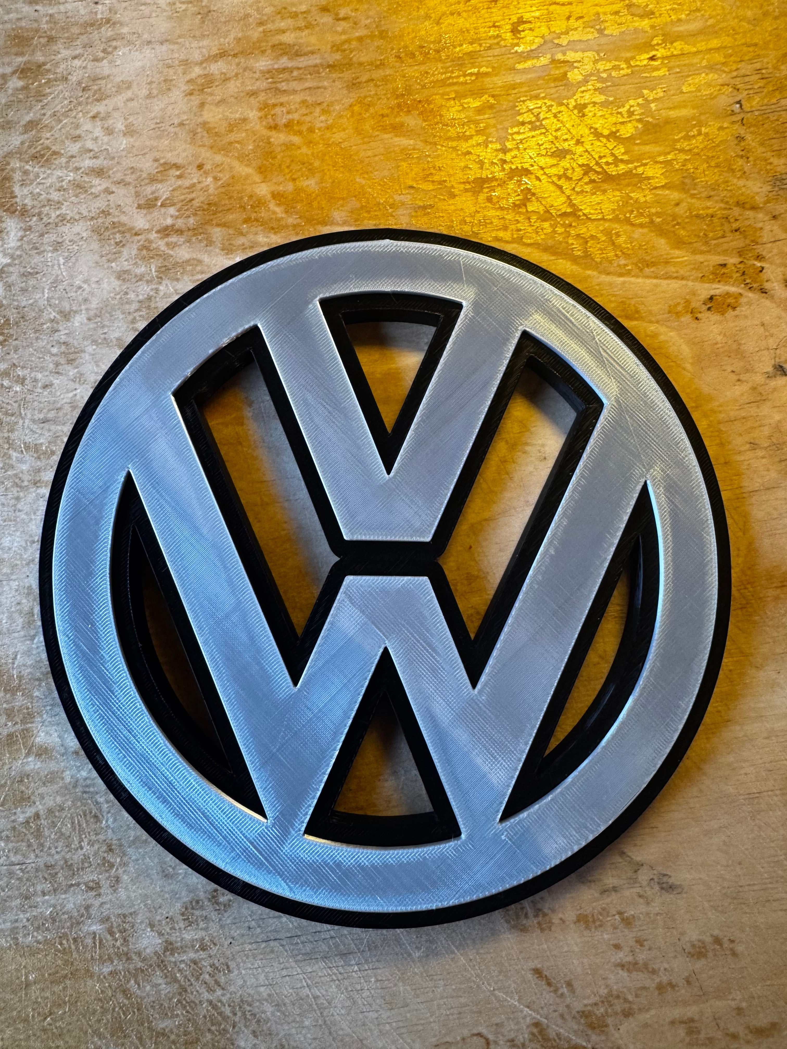 Volkswagen VW 3D Printed Logo Wall Sign – Garage & Car Display Plaque