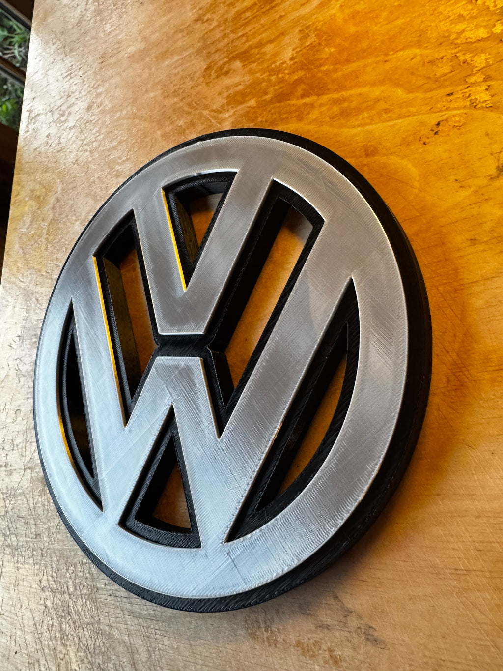 Volkswagen VW 3D Printed Logo Wall Sign – Garage & Car Display Plaque