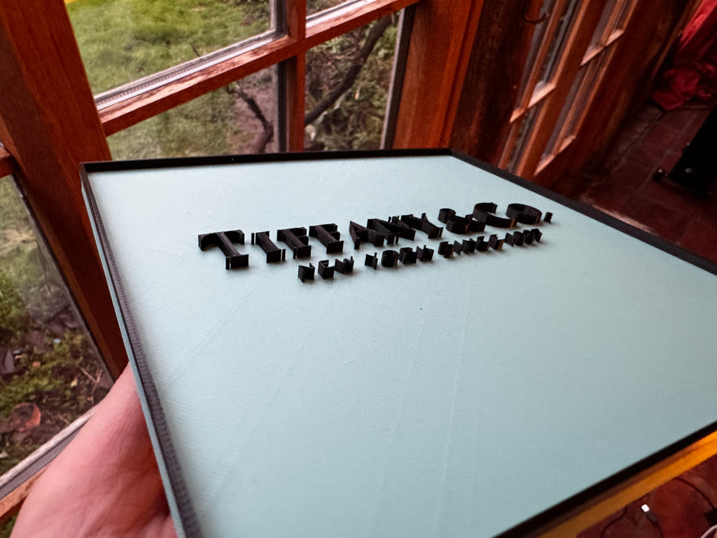 Tiffany & Co. Inspired 3D Printed Wall Plaque – Tiffany Blue Display Sign