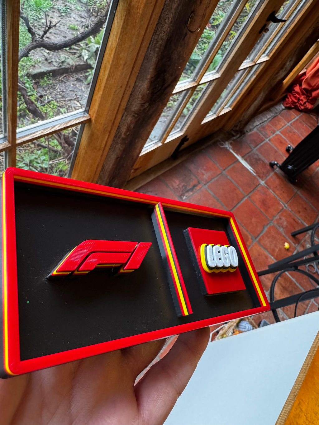 F1 × LEGO 3D Printed Display Plaque – Formula 1 Motorsport Wall Sign