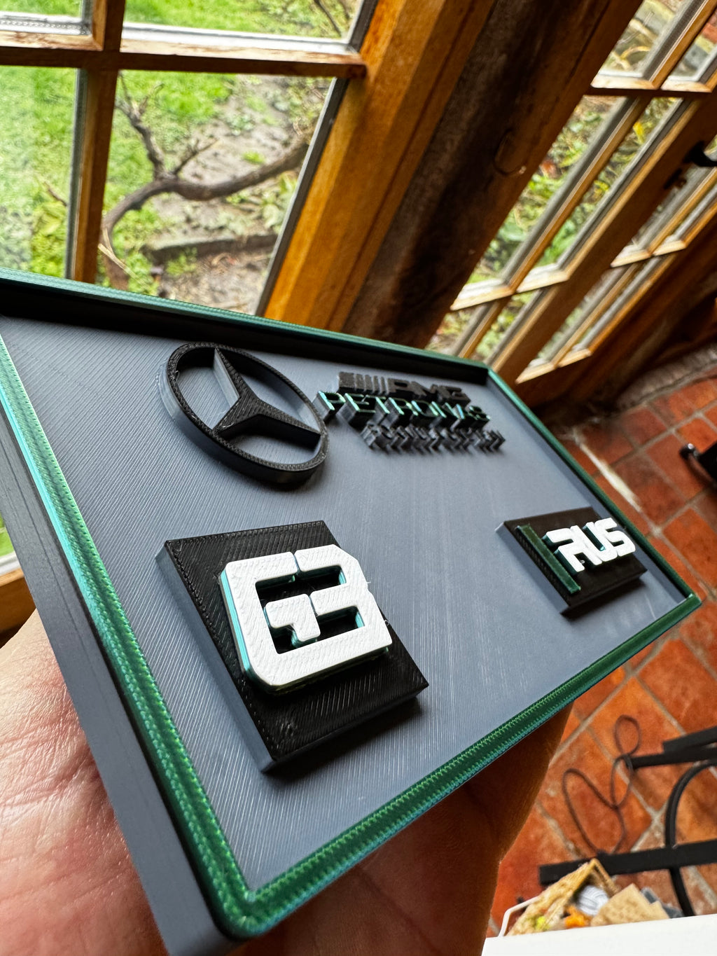 Mercedes AMG Petronas George Russell No.63 3D Printed F1 Display Plaque