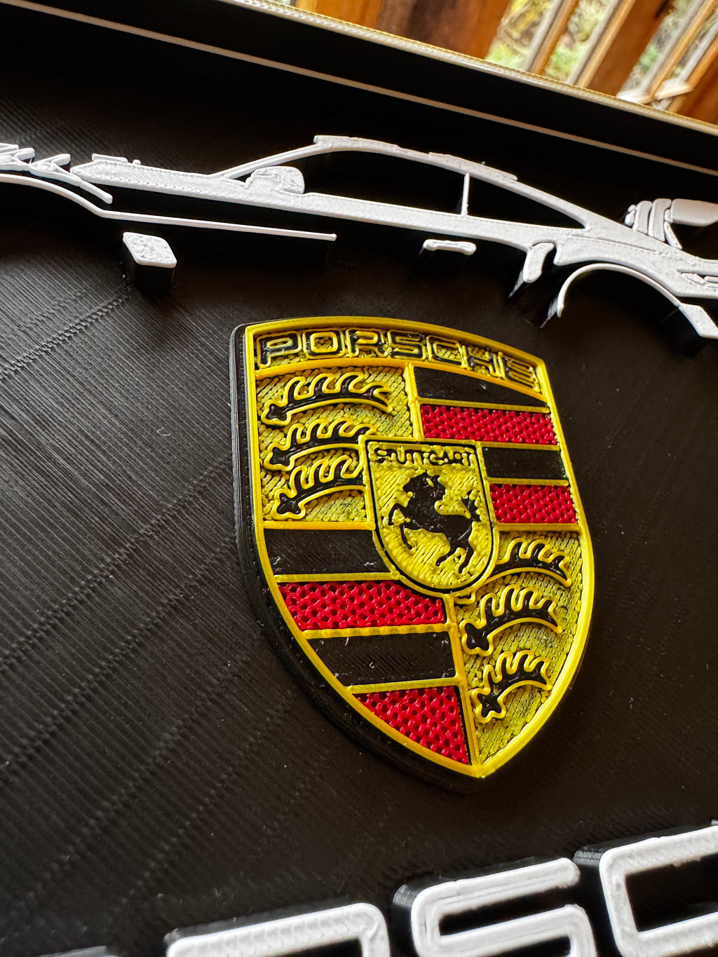 Porsche 911 GT3 RS 3D Printed Display Plaque – Motorsport Garage & Man Cave Sign