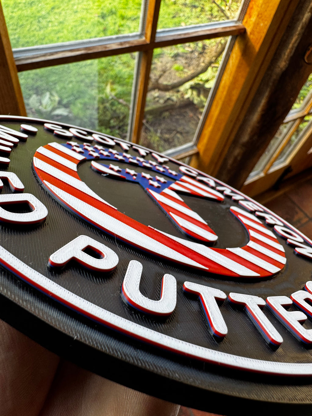 Scotty Cameron USA Circle Logo 3D Printed Golf Sign – Milled Putters Wall Plaque
