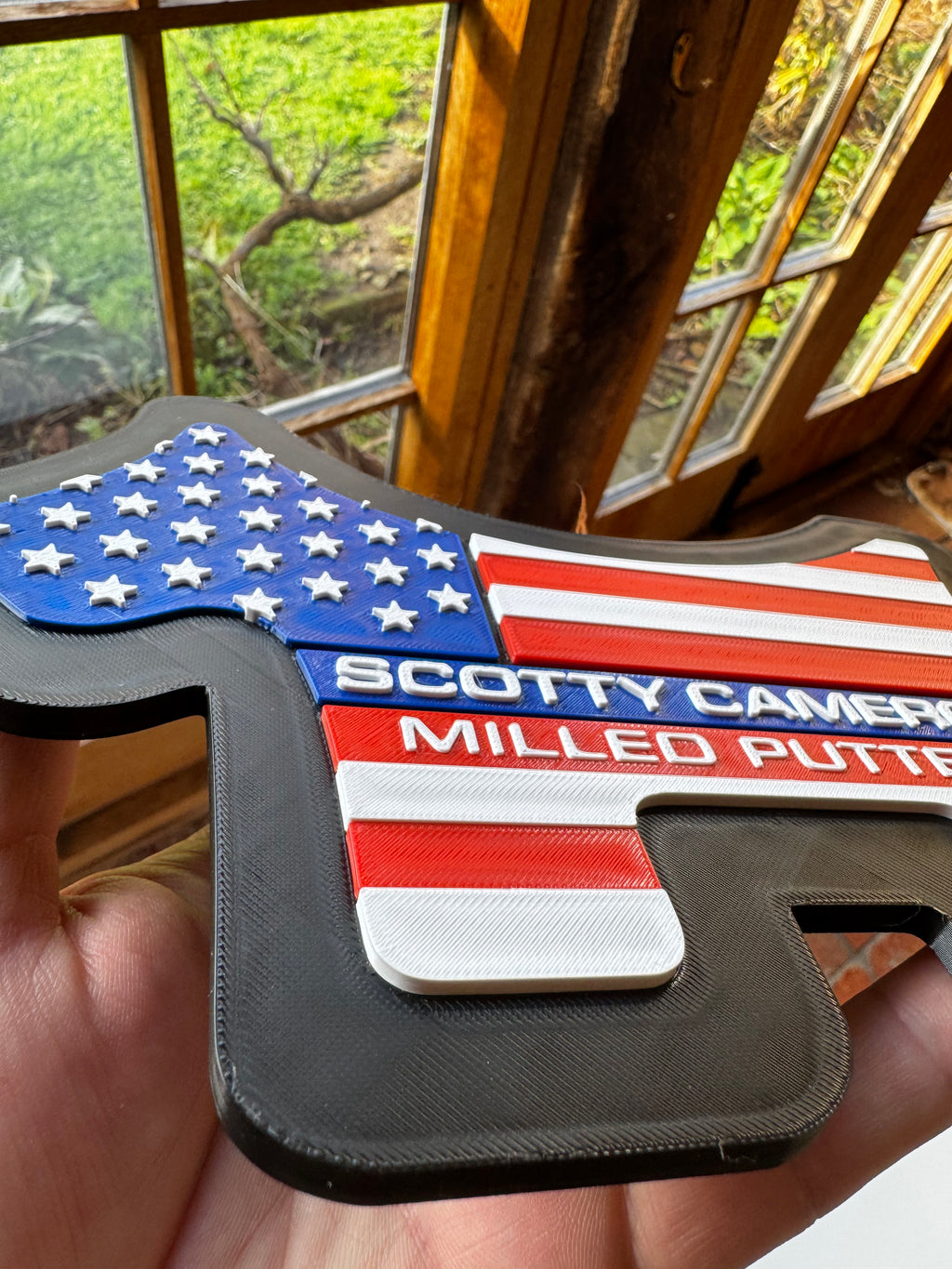 Scotty Cameron USA Dog Logo 3D Printed Golf Sign – Milled Putters Display Plaque