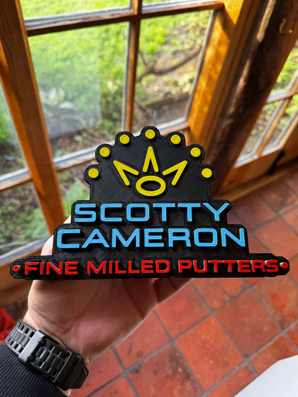Scotty Cameron Fine Milled Putters 3D Printed Golf Sign – Golf Room Display Plaque