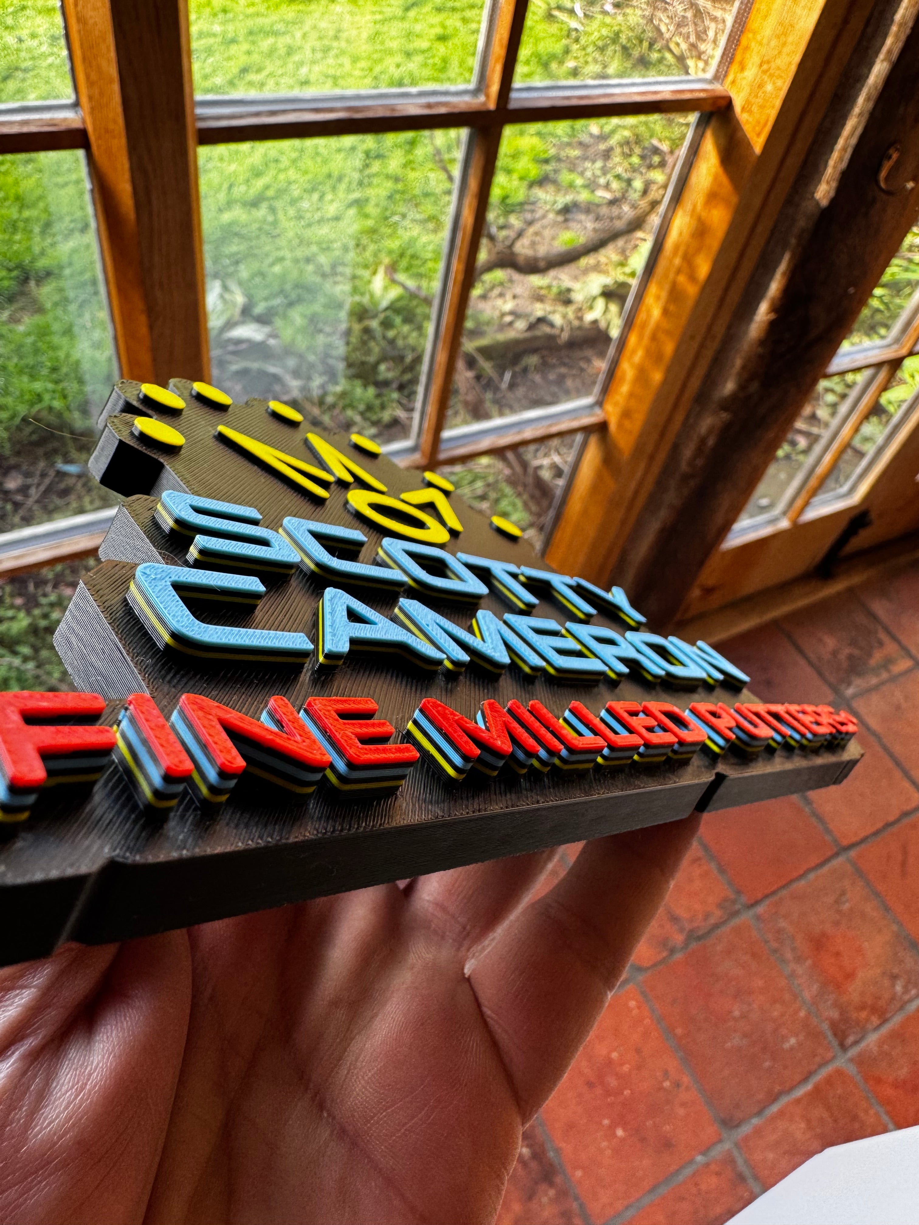 Scotty Cameron Fine Milled Putters 3D Printed Golf Sign – Golf Room Display Plaque
