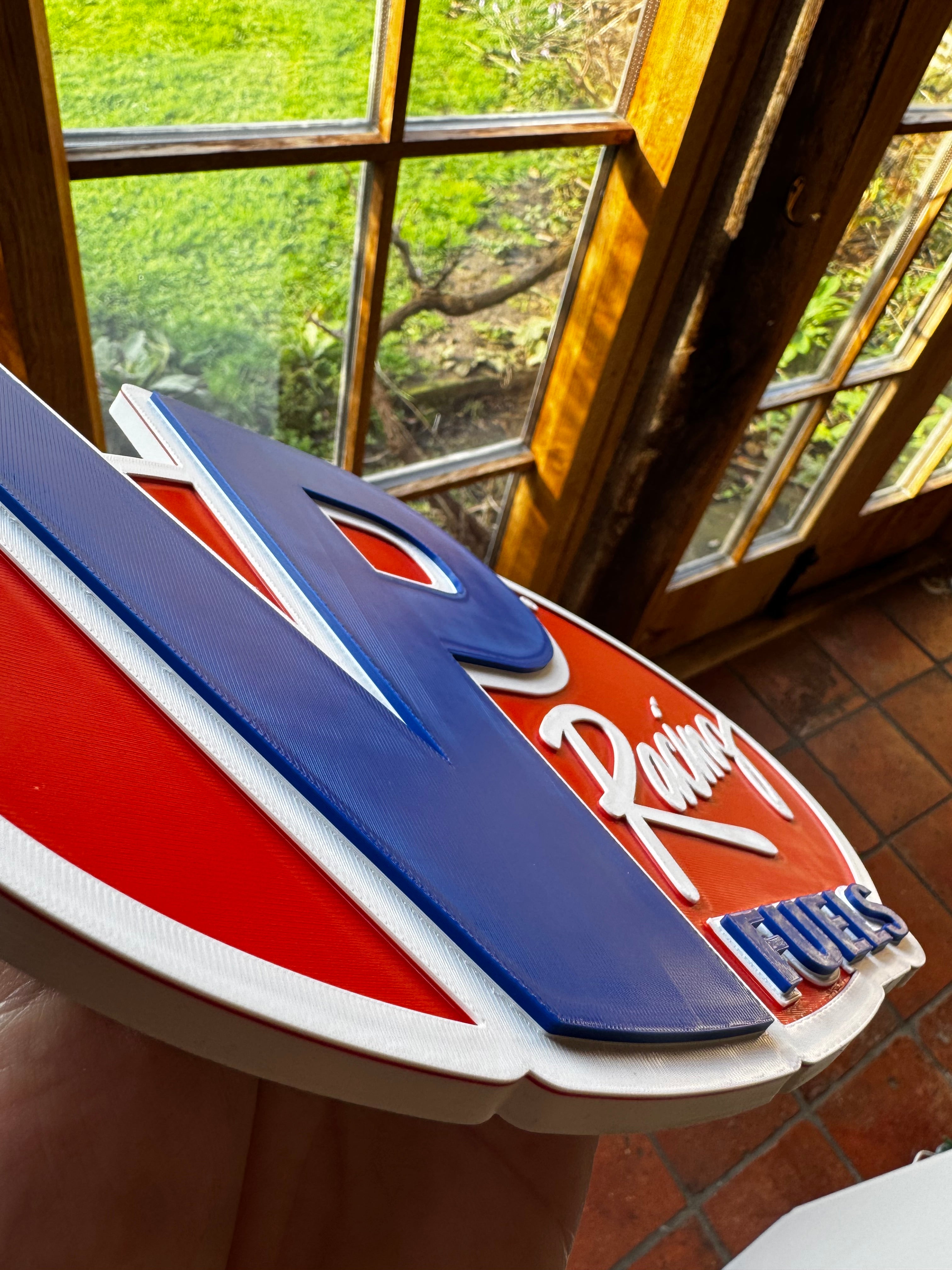 VP Racing Fuels 3D Printed Garage Sign – Motorsport Racing Fuel Workshop Plaque