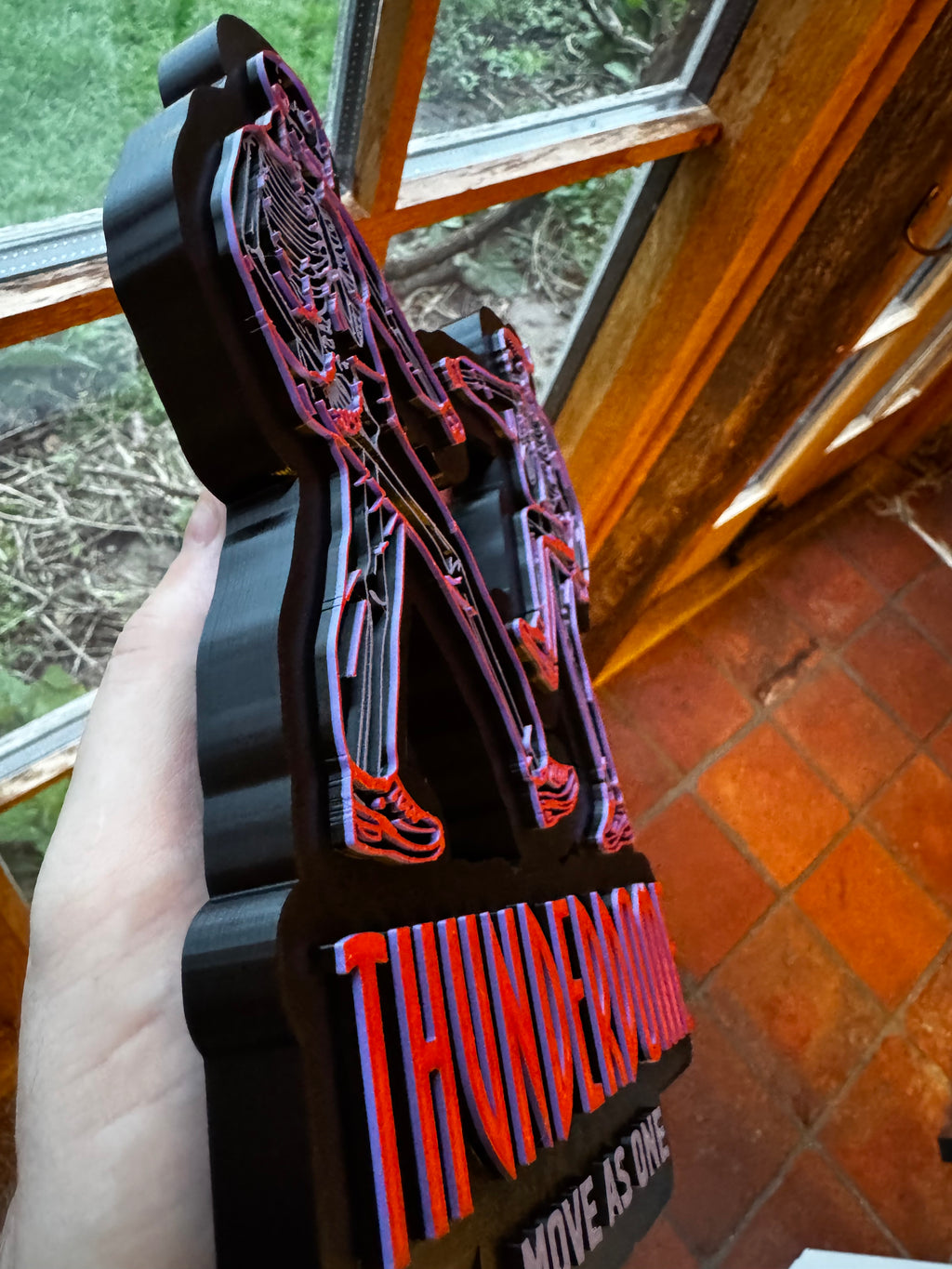 Thunderdome “Move As One” 3D Printed Sign – Hardcore Rave Gabber Music Wall Display