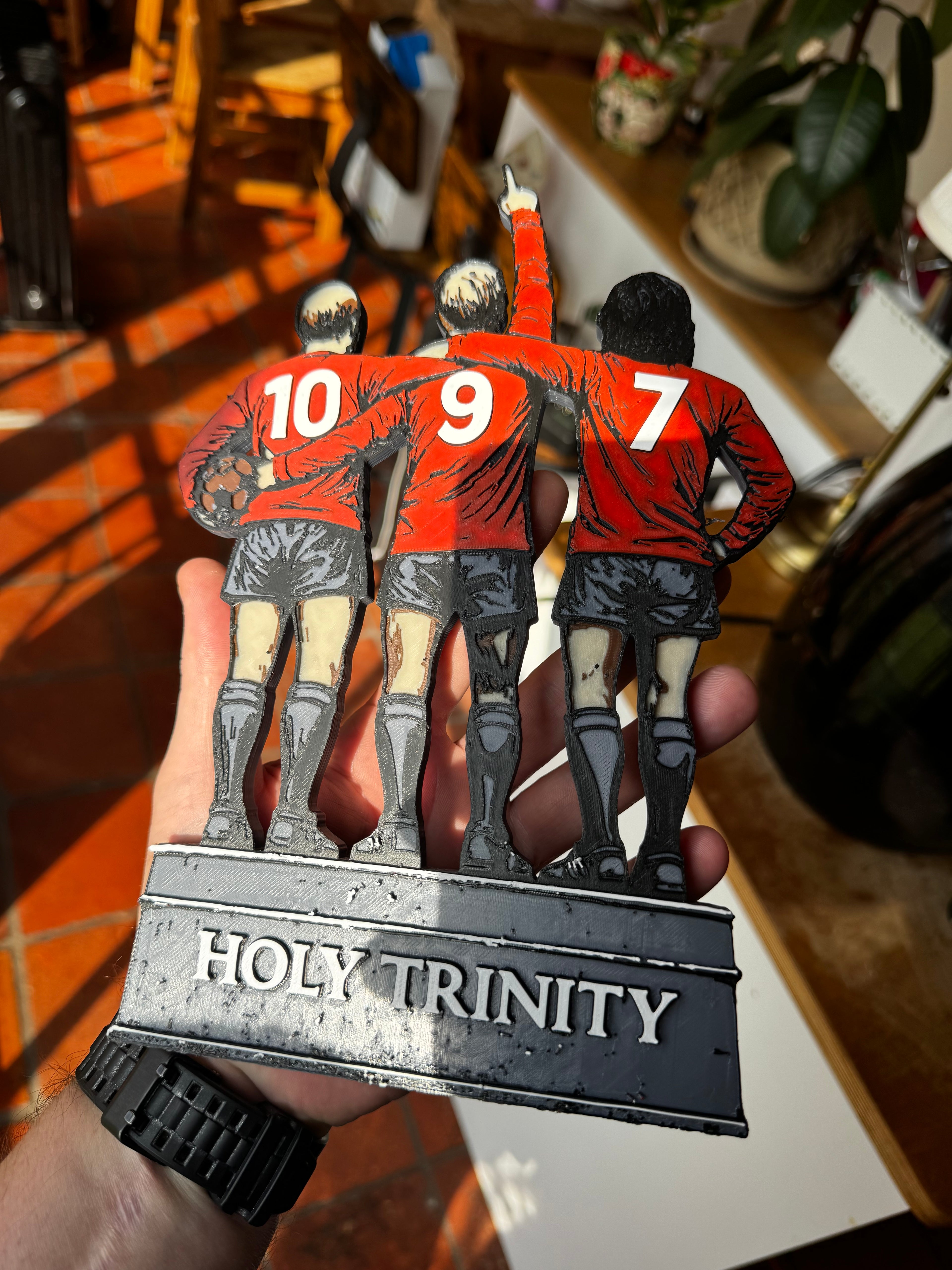 Manchester United Football Legends Trio Wall Art ~ Best ~ Charlton ~ Law