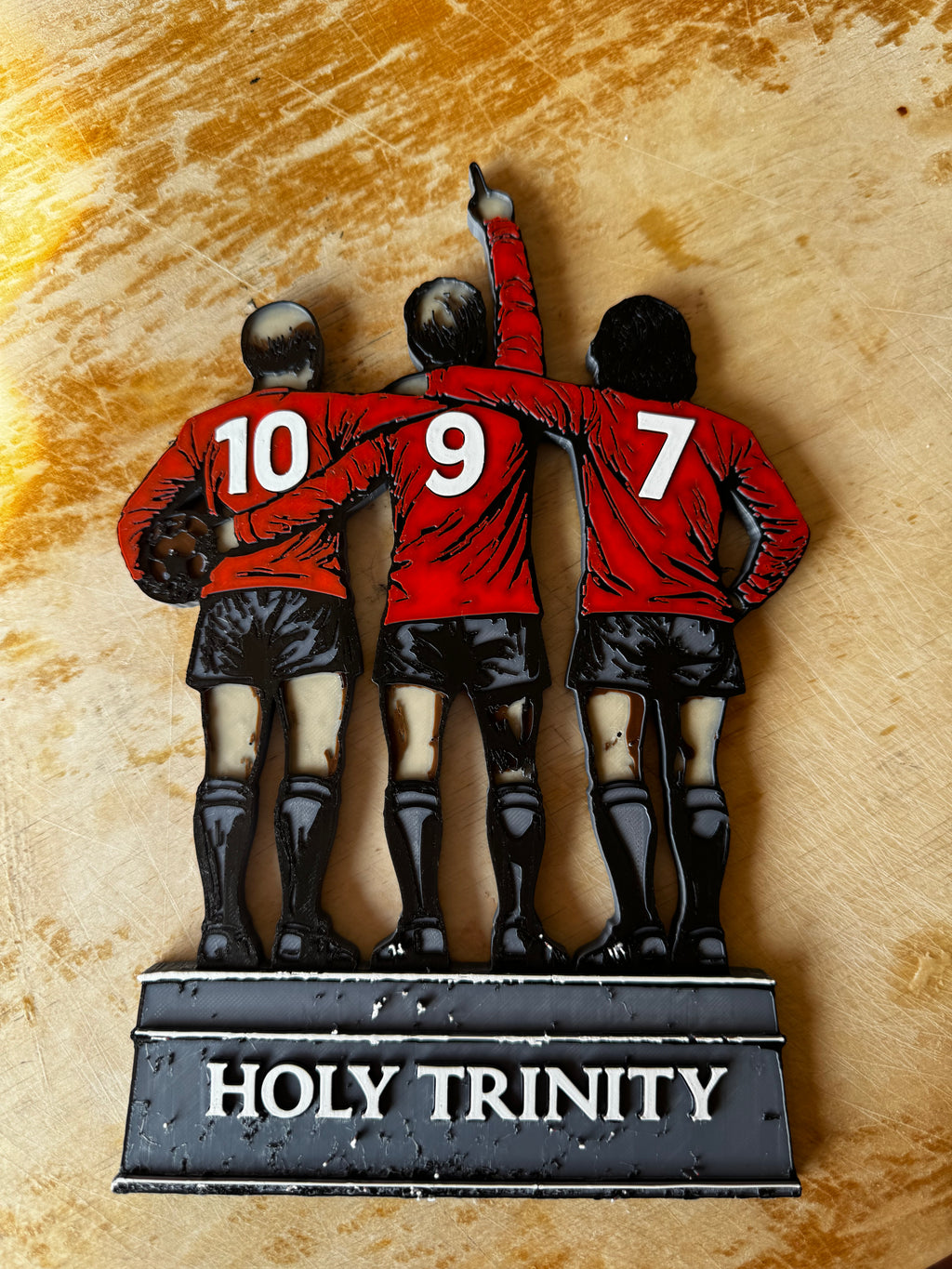 Manchester United Football Legends Trio Wall Art ~ Best ~ Charlton ~ Law