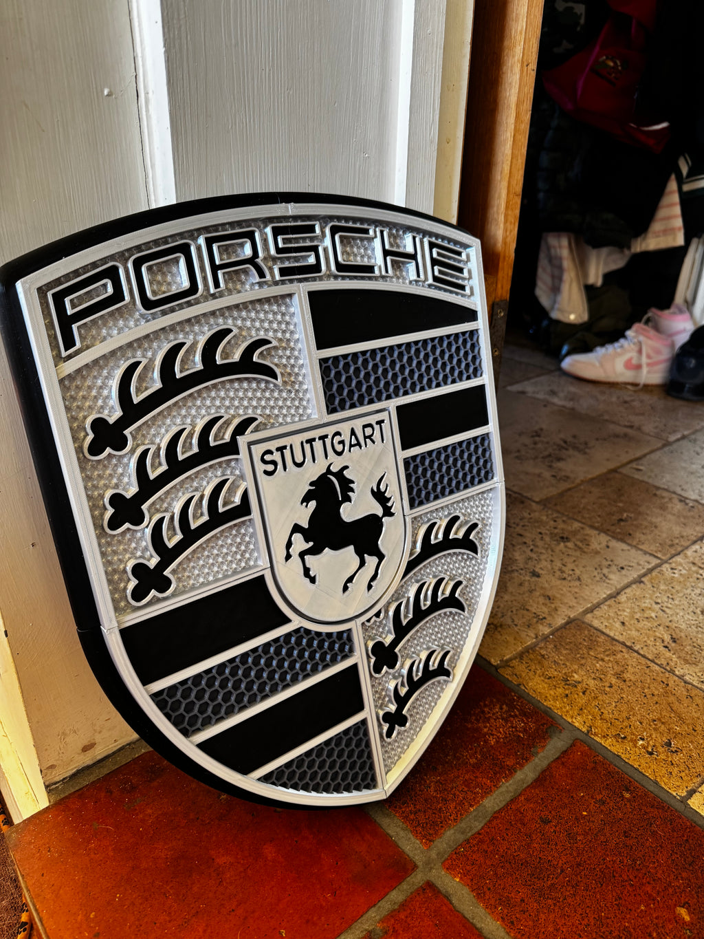 Porsche Crest XXL 3D Wall Plaque 50cm
