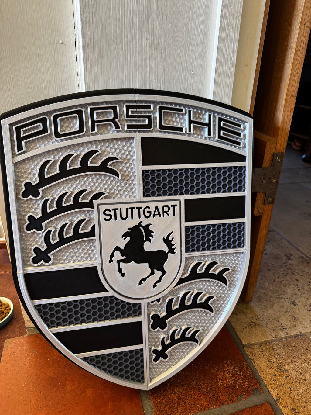 Porsche Crest XXL 3D Wall Plaque 50cm