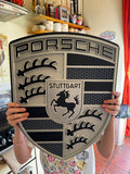 Porsche Crest XXL 3D Wall Plaque 50cm