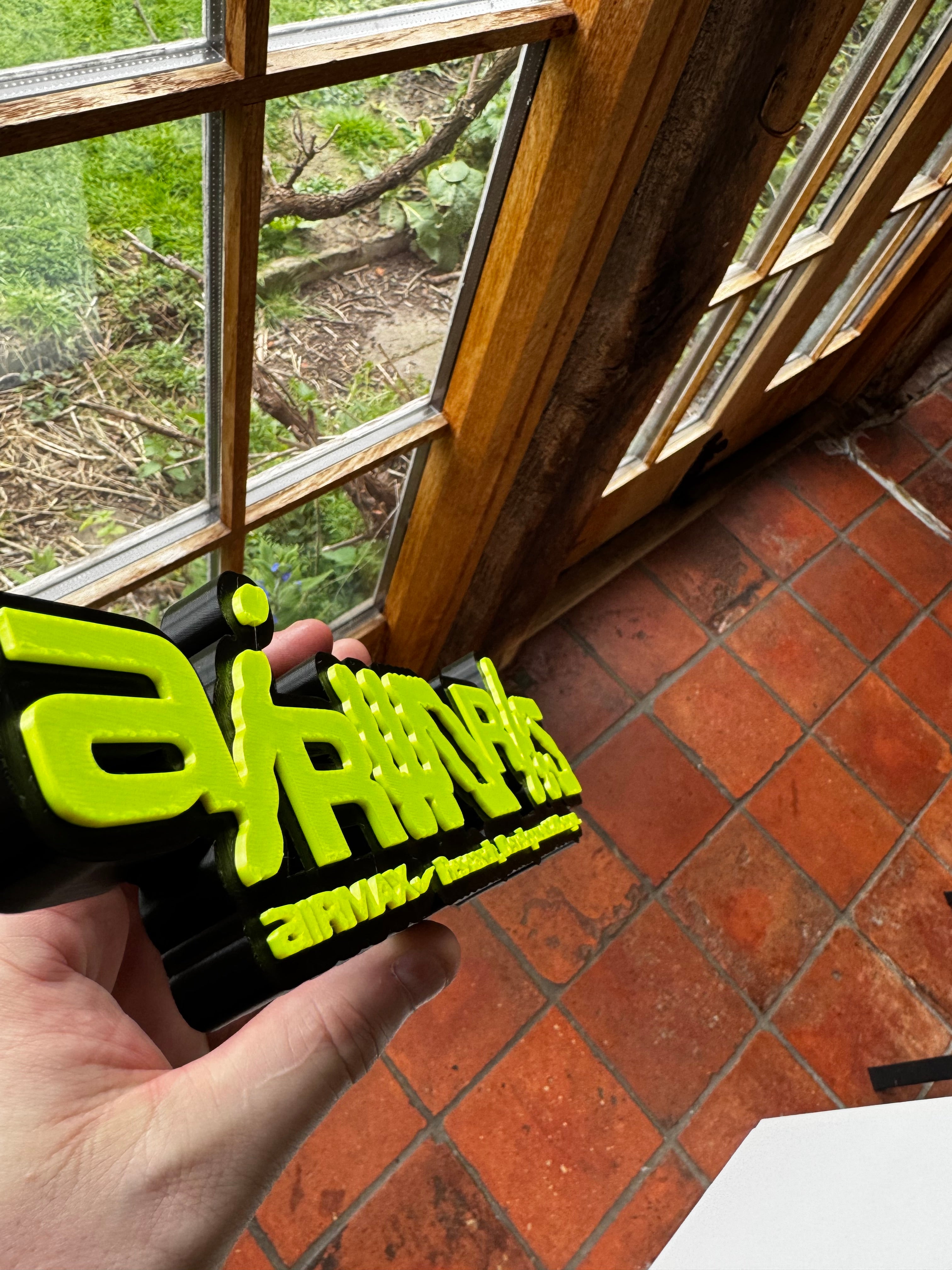 Nike Air Max Airworks 3D Printed Display Sign – R&D Sneaker Trainer Collector Plaque