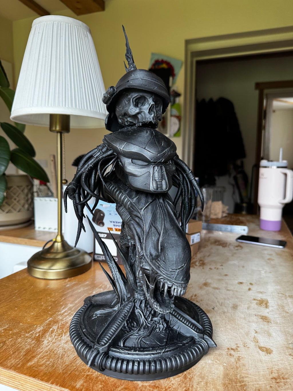 Alien vs Predator 3D Printed Bust – Predator & Xenomorph Display Statue – Sci-Fi Collectors Piece