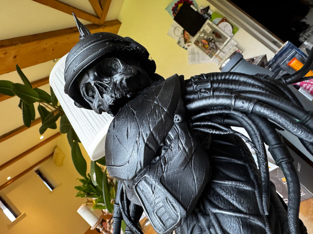 Alien vs Predator 3D Printed Bust – Predator & Xenomorph Display Statue – Sci-Fi Collectors Piece