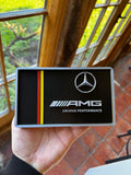 Mercedes AMG Driving Performance 3D Printed Plaque – German Motorsport Garage Wall Sign