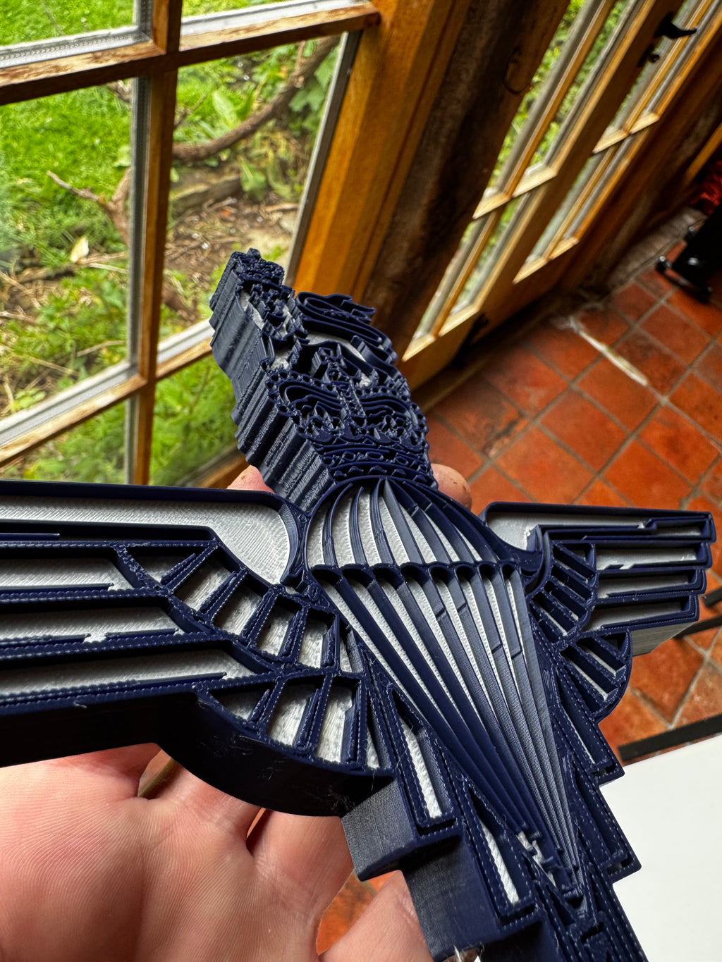 British Parachute Regiment Inspired 3D Wall Plaque – Airborne Wings & Crown Military Display – Para Gift