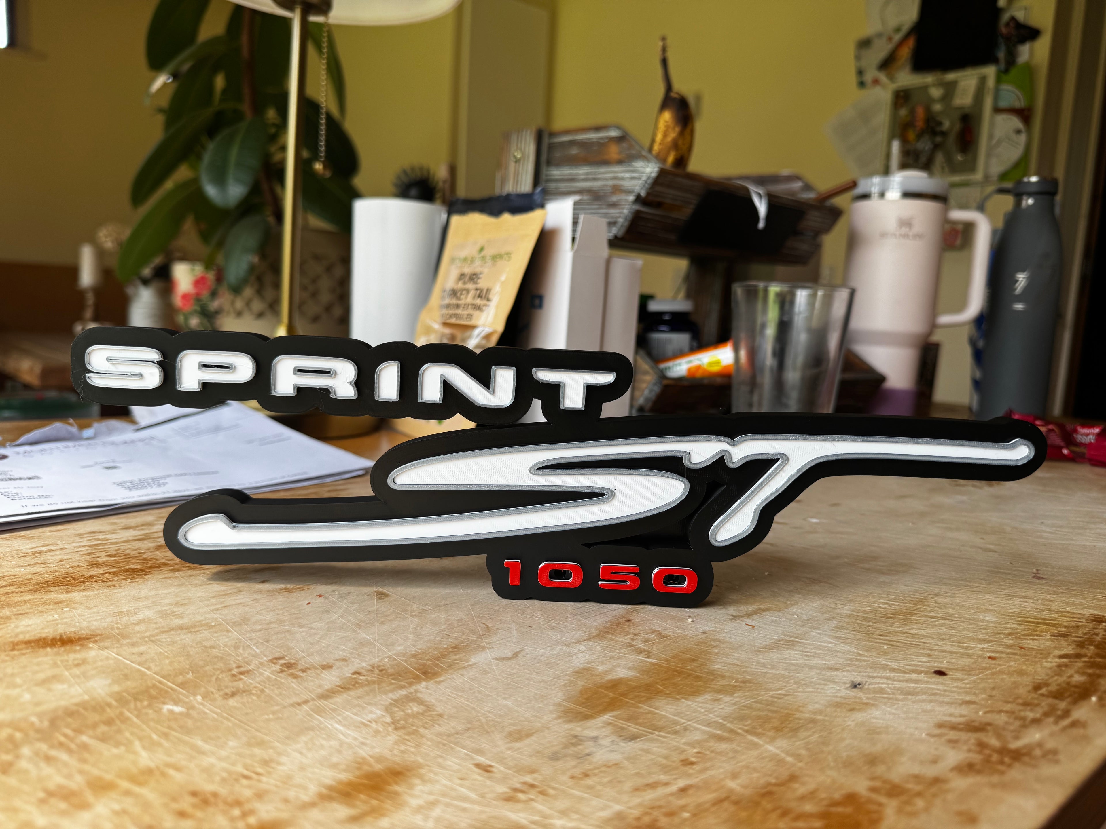 Triumph Sprint ST 1050 3D Printed Motorcycle Plaque – Premium Motorbike Garage Sign – Biker Gift