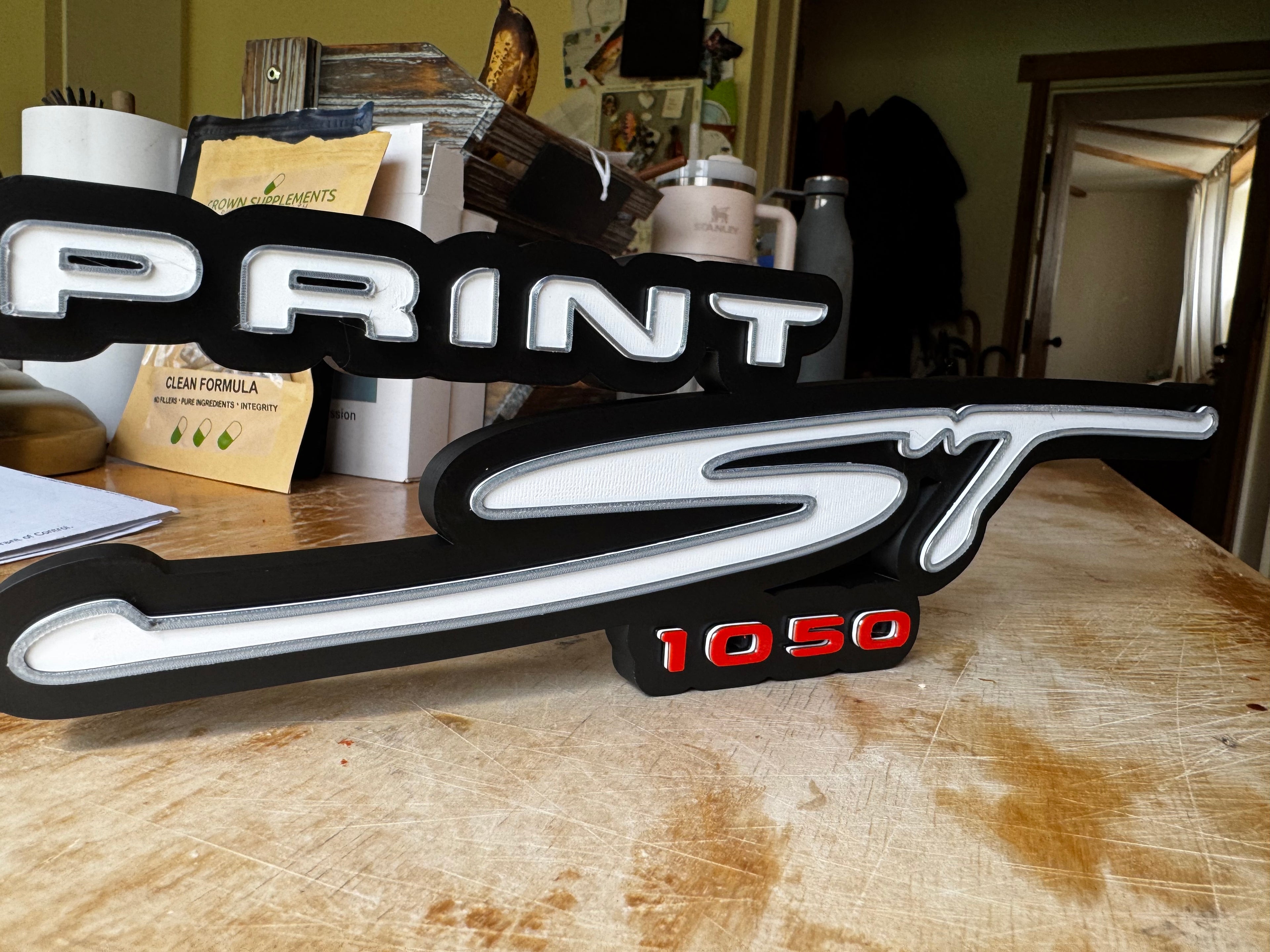 Triumph Sprint ST 1050 3D Printed Motorcycle Plaque – Premium Motorbike Garage Sign – Biker Gift