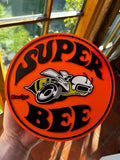 Dodge Super Bee 3D Wall Plaque – Classic American Muscle Car Garage Sign – Retro Mopar Style Display