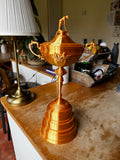 Ryder Cup Inspired Golf Trophy Replica – Gold 3D Printed Golf Trophy – Premium Golf Display & Gift