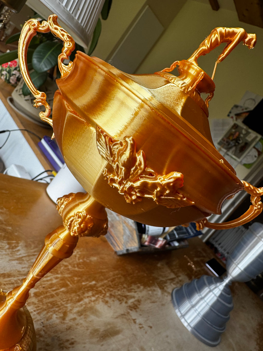 Ryder Cup Inspired Golf Trophy Replica – Gold 3D Printed Golf Trophy – Premium Golf Display & Gift