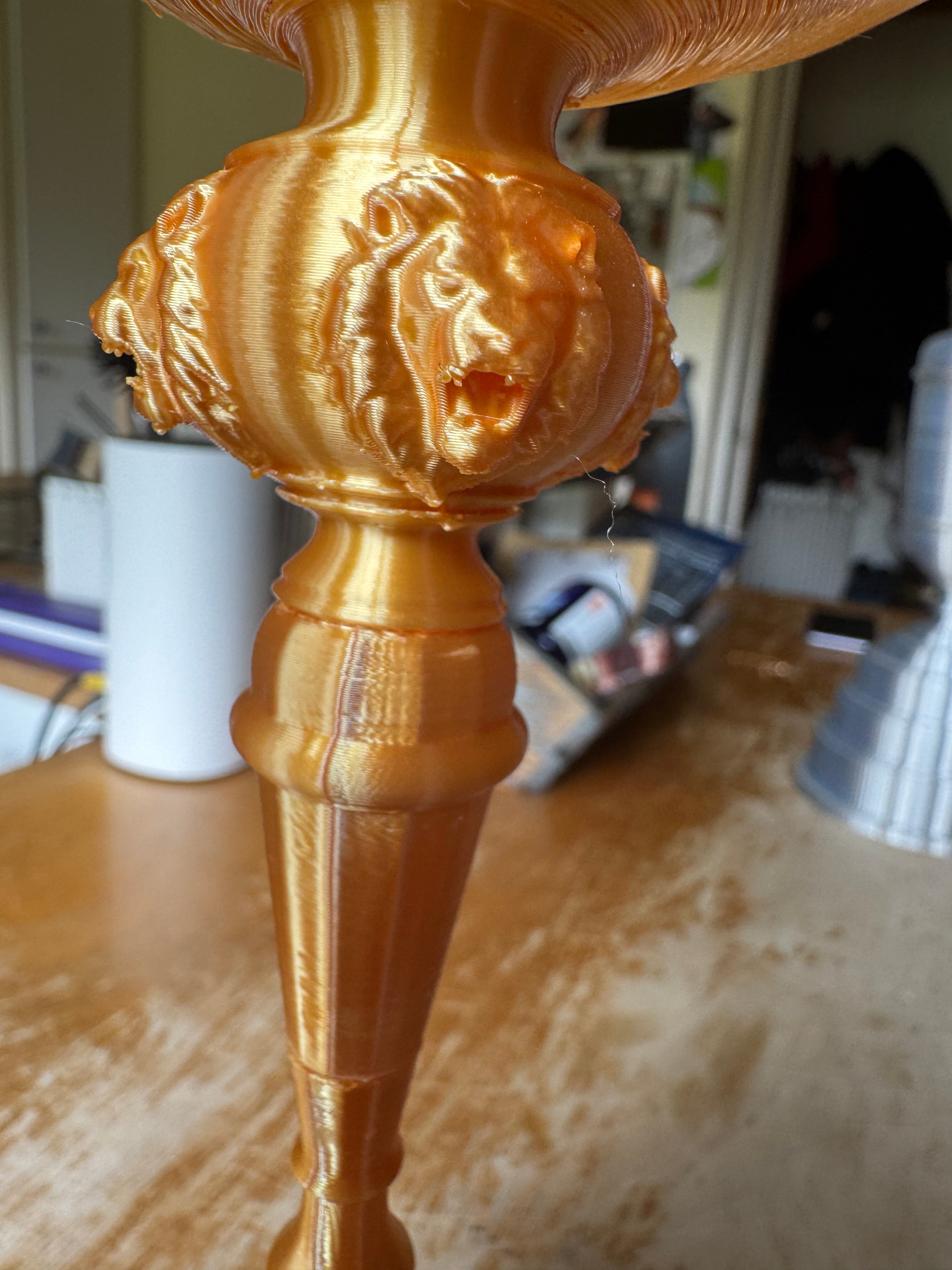 Ryder Cup Inspired Golf Trophy Replica – Gold 3D Printed Golf Trophy – Premium Golf Display & Gift
