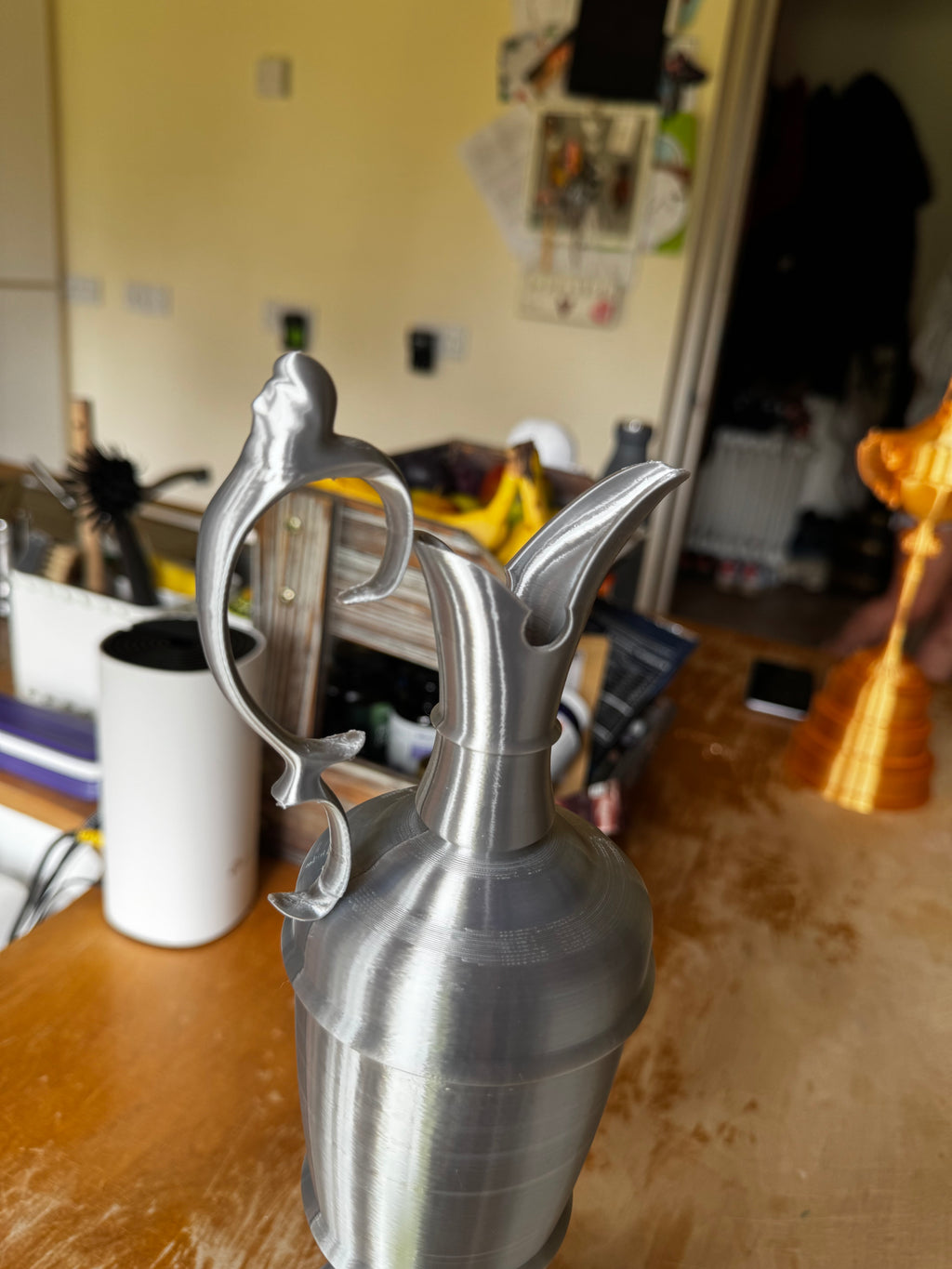 The Open Championship Claret Jug 3D Printed Trophy Replica – Golf Display Trophy – Silver Golf Memorabilia – Brettin3D