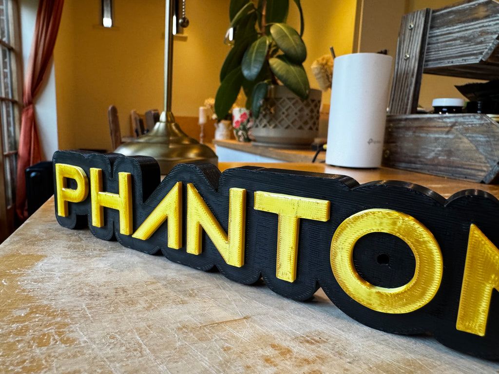 Nike Phantom GT 3D Printed Sign – Black & Gold Football Boot Display Plaque – Nike GT Football Décor – Brettin3D