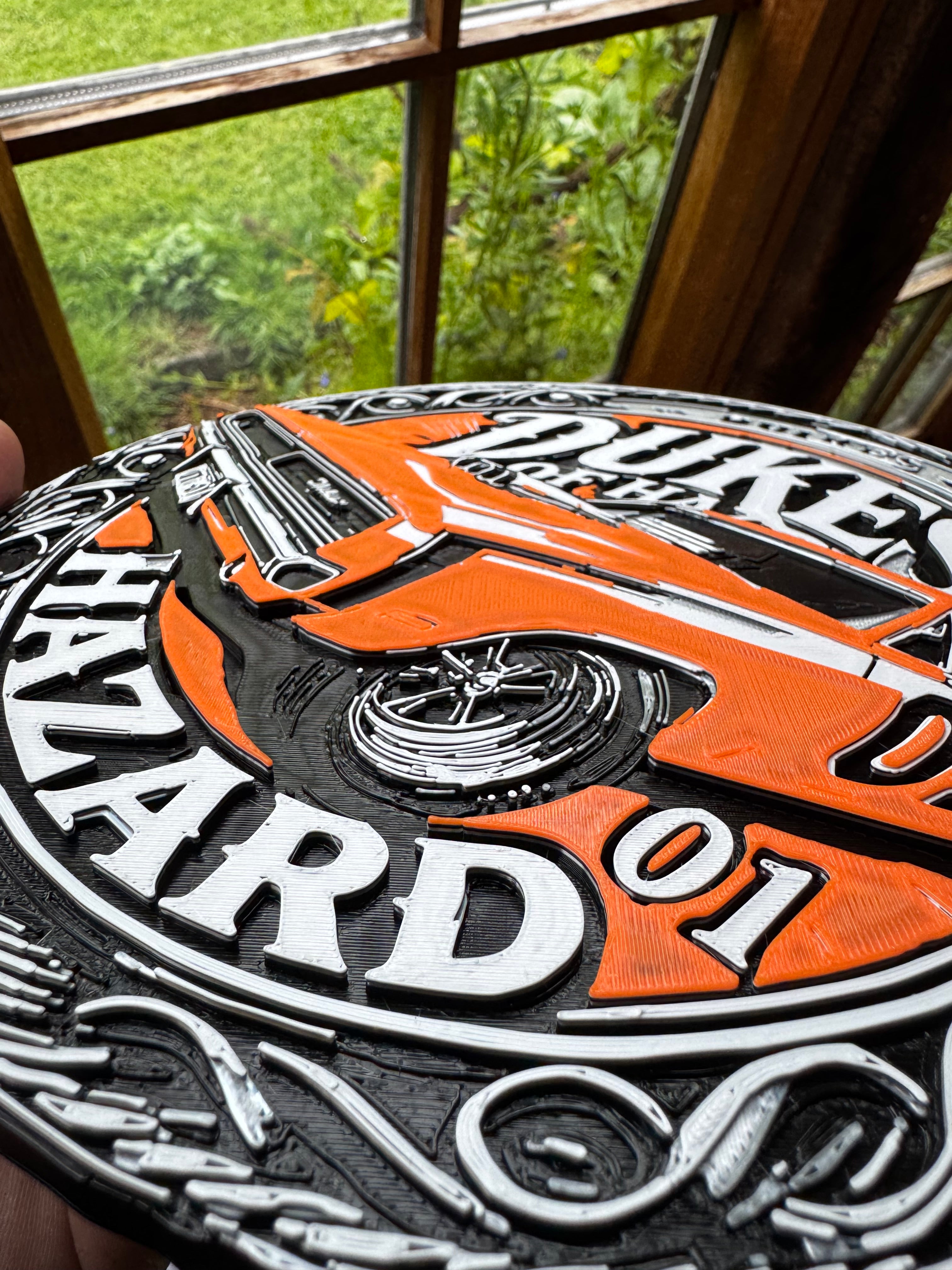 Dukes of Hazzard General Lee 01 3D Printed Wall Plaque – Classic TV Muscle Car Display Sign – Brettin3D